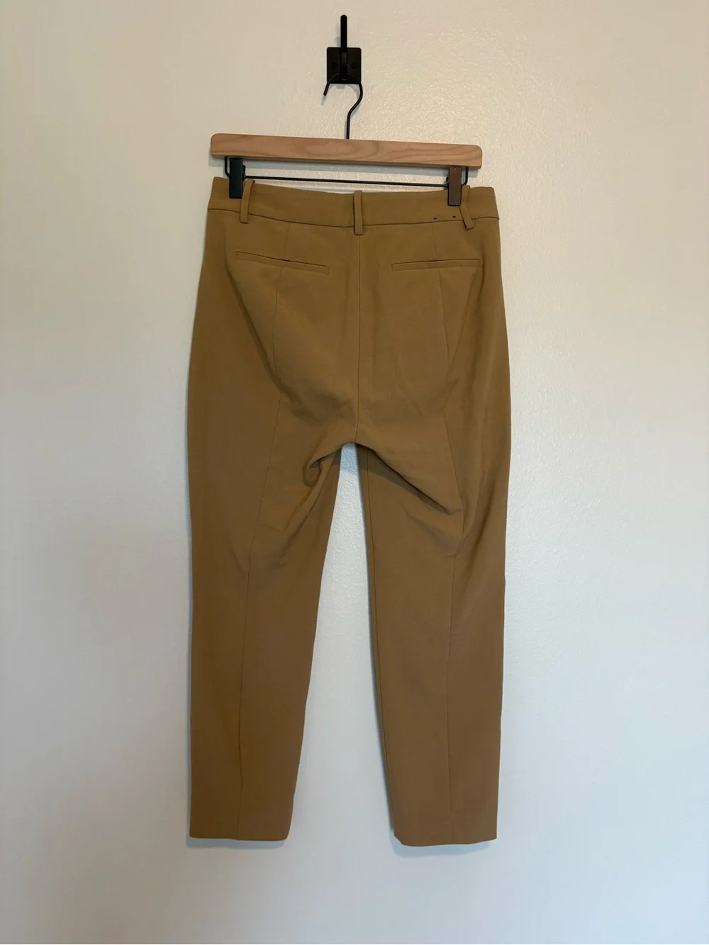 J. Crew Ruby Stretch Twill Mid-Rise Straight Trouser Crop Pant Tan 6P
